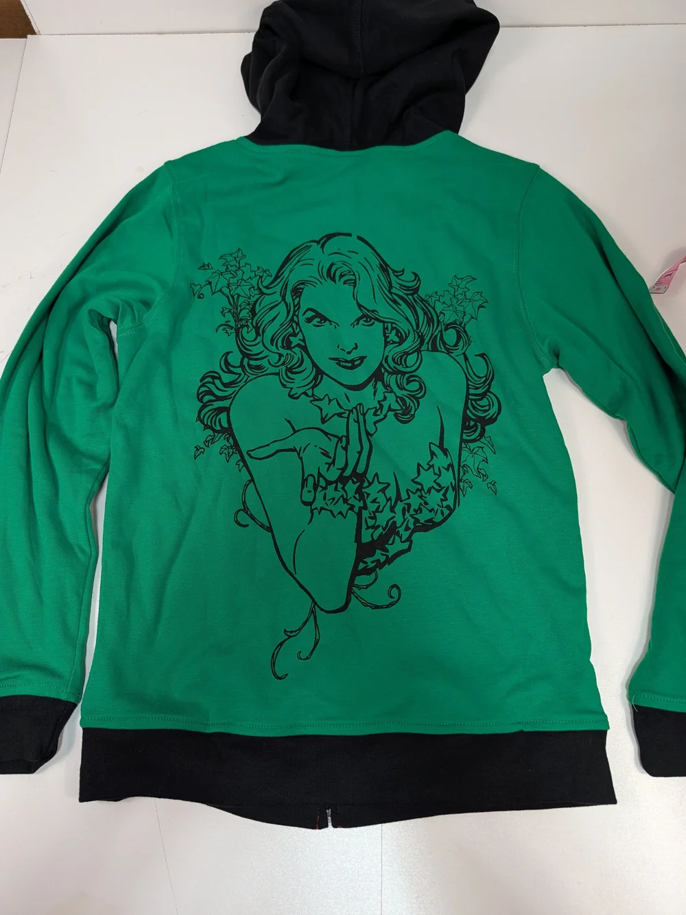 DC Poison IVY Harley Quinn Reversible Hoodie Medium
